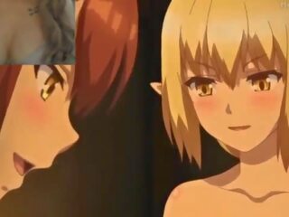 Tres chicas se comen el spermie de un joven pajero - hentai isekai harem parte 1 melinamx