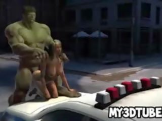 3D feature Getting Fucked Hard By The marvellous Hulk